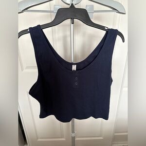 BP Navy Blue Crop Top Tank Top Size 2X NWOT